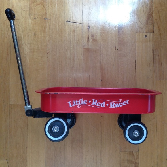 Little Red Racer Vintage Toy Wagon - Picture 11 of 11
